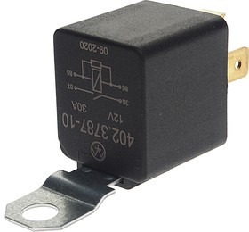 402.3787-10, Реле электромагнитное 12V 4-х контактное 30А замыкающее ЭНЕРГОМАШ