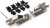 MHDCMR25-K, MHDCMR Series Zinc Right Angle D Sub Backshell, 25 Way, Strain Relief
