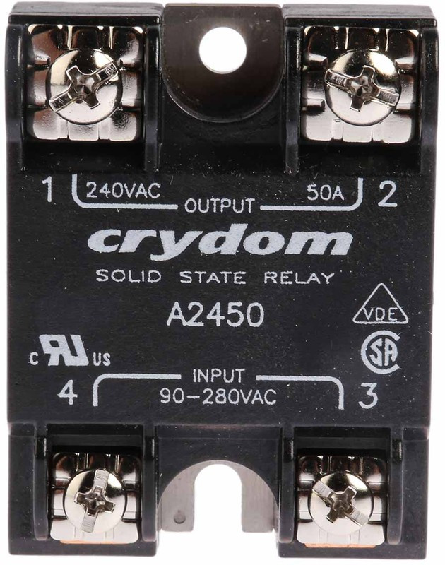 A2450, Реле 90-280VAC, 50А/240VAC