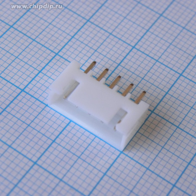 CWF-5 (DS1069-5 M), Вилка на плату 2.50мм 5pin прямая закрытая CWF-5 (DS1069-5 M), Вилка на плату 2.50мм 5pin прямая закрытая