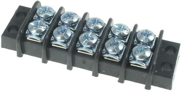 38770-0305, Клеммная колодка с перегородкой в панель, 2 ряда, 5 вывод(-ов), 22 AWG, 14 AWG, 9.53 мм, 15 А