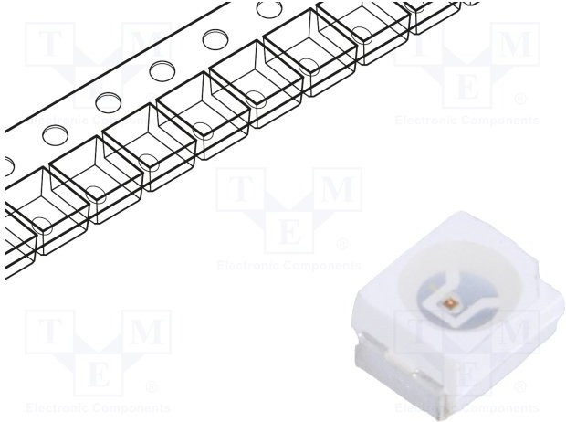 FYLS-3528PUYC, LED; SMD; 3528,PLCC2; yellow; 1.8lm; 500?980mcd; 3.5x2.8x1.9mm