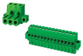 EM211814VR, Pluggable Terminal Blocks 14P EM2118 Series Vert Right