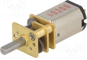 POLOLU-3075, Двигатель: DC, с редуктором, HPCB, 6ВDC, 1,5А, Ось: D профиль, 100: 1