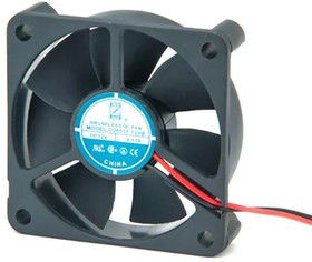 OD6015-24HB, DC Fans DC Fan, 60x60x15mm, 24VDC, 16CFM, 0.05A, 33dBA, 4500RPM, Dual Ball, Lead Wires