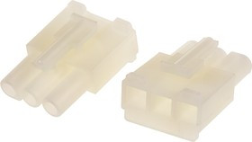 39-03-6034, STANDARD .093" Female Connector Housing, 6.7mm Pitch, 3 Way, 1 Row