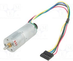 POLOLU-2277, Двигатель: DC, с редуктором, HP, 6ВDC, 6,5А, Ось: D профиль, 172: 1