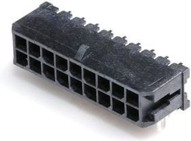 43045-1821, Headers &amp; Wire Housings Microfit 3.0 RA PTH clip DR Tin 18 Ckt