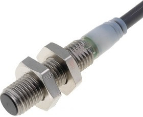 E2AS08KS02WPD1, Датчик индуктивный, Конфиг.выхода PNP / NO, 0-2мм, 12-24ВDC, М8