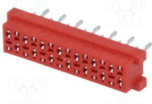 TMM-4-0-14-2, Провод-плата, гнездо, "мама", PIN: 14, THT, на PCB, 30В, 1А, Конф: 2x7