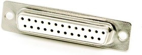 40-9725S, D-Sub Standard Connectors 25 POS. SOLDER FEM. GOLD PLTD. CONTACTS