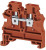AVK4 RD (красный), 304214RP Клеммник на DIN-рейку 4мм.кв.