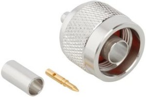 172214, RF Connectors / Coaxial Connectors N STRAIGHT CRIMP PLUG LMR 200