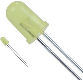 LTL-4253, Standard LEDs - Through Hole Yellow Diffused