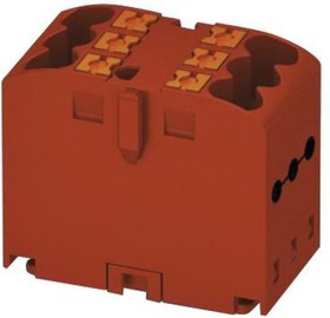 3273268, DIN Rail Terminal Blocks PTFIX 6X2,5 RD 2.5mm2 slf-assmb MNT