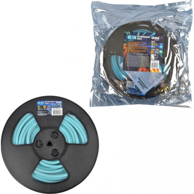 Светодиодная лента NEON ULS-N11-2835- 120LED/m-8mm- IP67-DC24V-10W/ m-15M-LIGHTBLUE UL-00009105