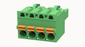 2EDGKDF-5.08- 04P-14-00A(H), Разъемный клеммник, 5,08мм, Кол-во полюс: 4, прямой, вилка, "мама"
