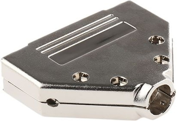 DTPK37-K, MHDTPK Series ABS D Sub Backshell, 37 Way, Strain Relief