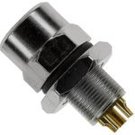 1838839-1, Разъем Кабеля, M8, Female, 3 Positions, Гнездо для Пайки, Прямой Монтаж в Панель