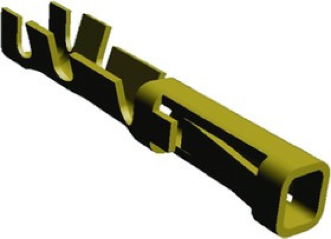 281556-2, AMPMODU MOD II Series Female Crimp Terminal, 24AWG Min, 20AWG Max
