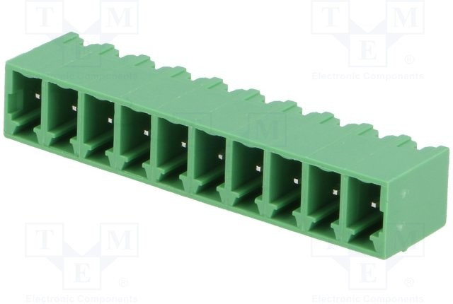 15EDGVC-3.81- 10P-14-00A(H), Разъемный клеммник, 3,81мм, Кол-во полюс: 10, прямой, гнездо, ТНТ