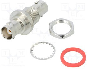 031-220G-RFX, Соединитель; гнездо BNC,с обеих сторон; прямой; 50Ом