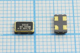 Кварцевый генератор 50.0МГц 2.5В, HCMOS в корпусе SMD 5x3.2мм, гк 50000 \\SMD05032C4\CM\ 2,5В\SOC5\S