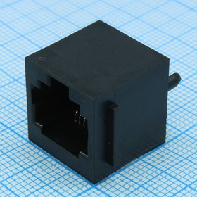 MTJ-883X1, Соединитель модульный Jack вилка 8 контактов шаг 1.27мм монтаж в отверстие 8 терминалов 1 порт