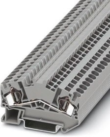 3036437, DIN Rail Terminal Blocks STS 4 BU ANGLED FEEDTHRU TBK