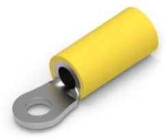 34852, TERMINAL, RING TONGUE, #6, CRIMP, YELLOW 34852, TERMINAL, RING TONGUE, #6, CRIMP, YELLOW