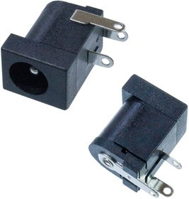 DC-005, гнездо на плату 5.5 x 2.1 мм, штырь 2мм (TC-005)