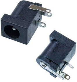 DC-005, гнездо на плату 5.5 x 2.1 мм, штырь 2мм (TC-005)