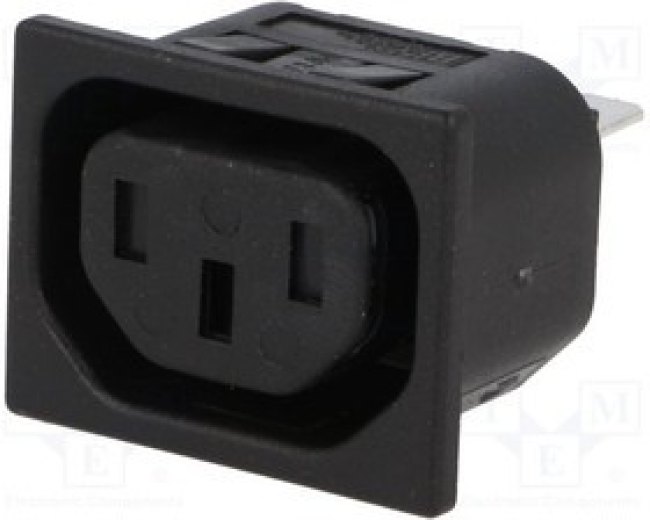 PX0783/10/63, Разъем: питания AC, гнездо, "мама", 10А, 250ВAC, IEC 60320, C13 (F) PX0783/10/63, Разъем: питания AC, гнездо, "мама", 10А, 250ВAC, IEC 60320, C13 (F)