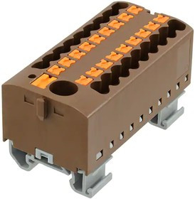 3274220, Conn Distribution Terminal Block 19 POS Spring Clamp DIN Rail/Panel Mount 41A 3274220, Conn Distribution Terminal Block 19 POS Spring Clamp DIN Rail/Panel Mount 41A