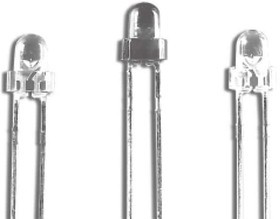 HLMP-NL06, Standard LEDs - Through Hole Amber Non-diffused 590nm, 96.2mcd