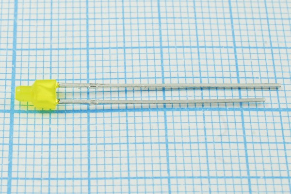 Светодиод 2 x 2m 5, желтый, 7 мкд, угол 120, цвет линзы: желтый матовый, BL-S31149A