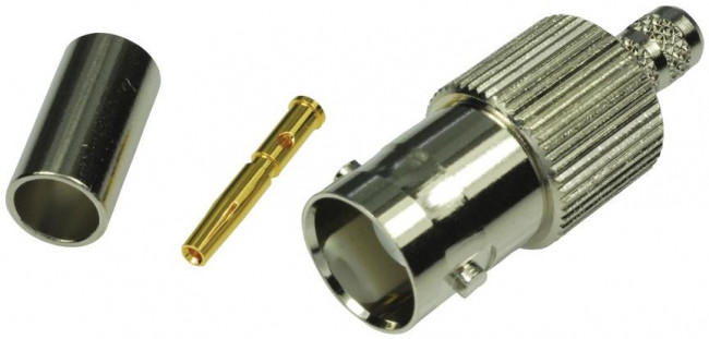 112144, RF Connectors / Coaxial Connectors BNC ST CRIMP JACK RG58 LMR195