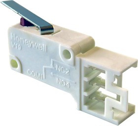 V19S05-V3Z025A02, Микропереключатель, Стандартный, Прямой Рычаг, SPDT, Быстрое Соединение, 5 А