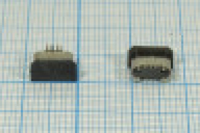 Разъем microUSB розетка, тип B, контакты 5C2HP, на плату, вертикальный, microUSBB5FS1 Разъем microUSB розетка, тип B, контакты 5C2HP, на плату, вертикальный, microUSBB5FS1