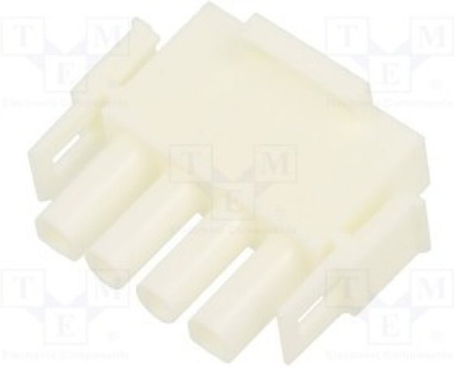 MX-50-84-1045, Разъем: провод-провод/плата; MLX; PIN: 4; прямой; вилка; 6,35мм