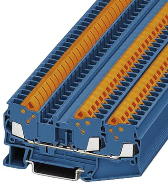 3206461, DIN Rail Terminal Blocks QTC 2.5-TWIN BU