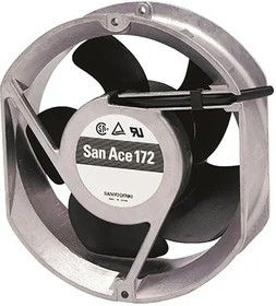 109E5724M502, DC Fans DC Axial Fan, 172x150x51mm Round/Sidecut, 24VDC, Ribless