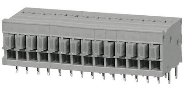 TBL009-254-14GY-2GY, Fixed Terminal Blocks Terminal block, screwless, 2.54, Horizontal, 14, Gray w Gray Button TBL009-254-14GY-2GY, Fixed Terminal Blocks Terminal block, screwless, 2.54, Horizontal, 14, Gray w Gray Button