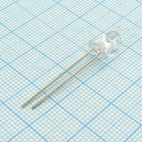 L-7113MWC, Светодиод 5мм/белый/80-200мкд/ прозрачный/20°