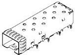 2007198-1, Connector Accessories SFP+ Cage Right Angle Silver Nickel Box/Tray