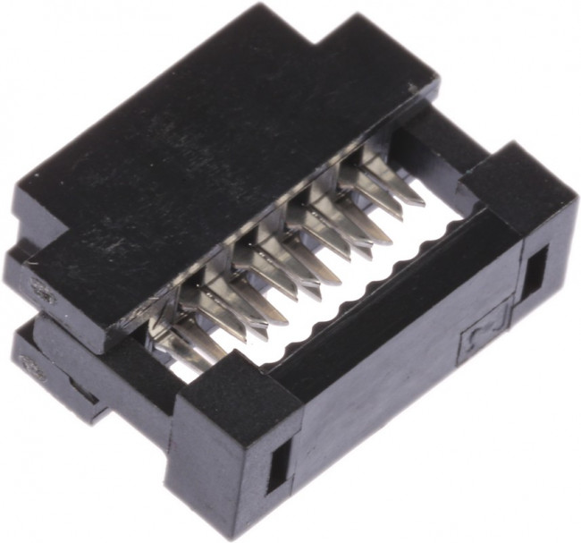 89361-708LF, Вилка, IDC, "мама", PIN: 8, без зажима шлейфа, IDC, на шлейф, 1мм