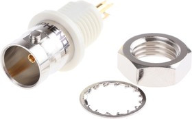 B6651B1-NNYL3G-75, Amphenol, jack Panel Mount BNC Connector, 75, Solder Termination, Straight Body B6651B1-NNYL3G-75, Amphenol, jack Panel Mount BNC Connector, 75, Solder Termination, Straight Body