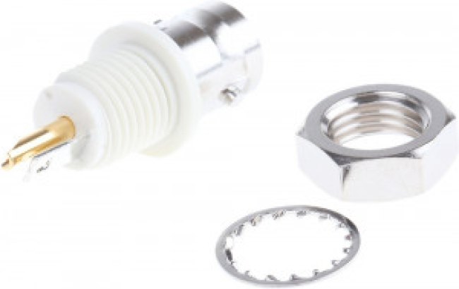 B6651B1-NNYL3G-75, Amphenol, jack Panel Mount BNC Connector, 75, Solder Termination, Straight Body