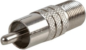PSG08670, Переходник разъема, RCA / Phono, 1 вывод(-ов), Штекер, F Коаксиальный, 1 вывод(-ов), Гнездо