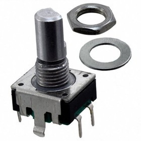 PEC11R-4215F-S0024, 24 Pulse Incremental Mechanical Rotary Encoder with a 6 mm Flat Shaft (Not Index